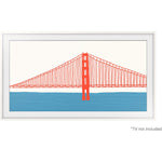 Samsung Modern White 55" Customizable Frame for 2021 The Frame TV - VG-SCFA55WTBZA