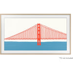 Samsung Modern Teak 65" Customizable Frame for 2021 The Frame TV - VG-SCFA65TKBZA