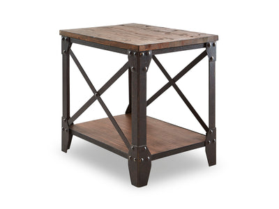Pinebrook End Table - Distressed Natural Pine
