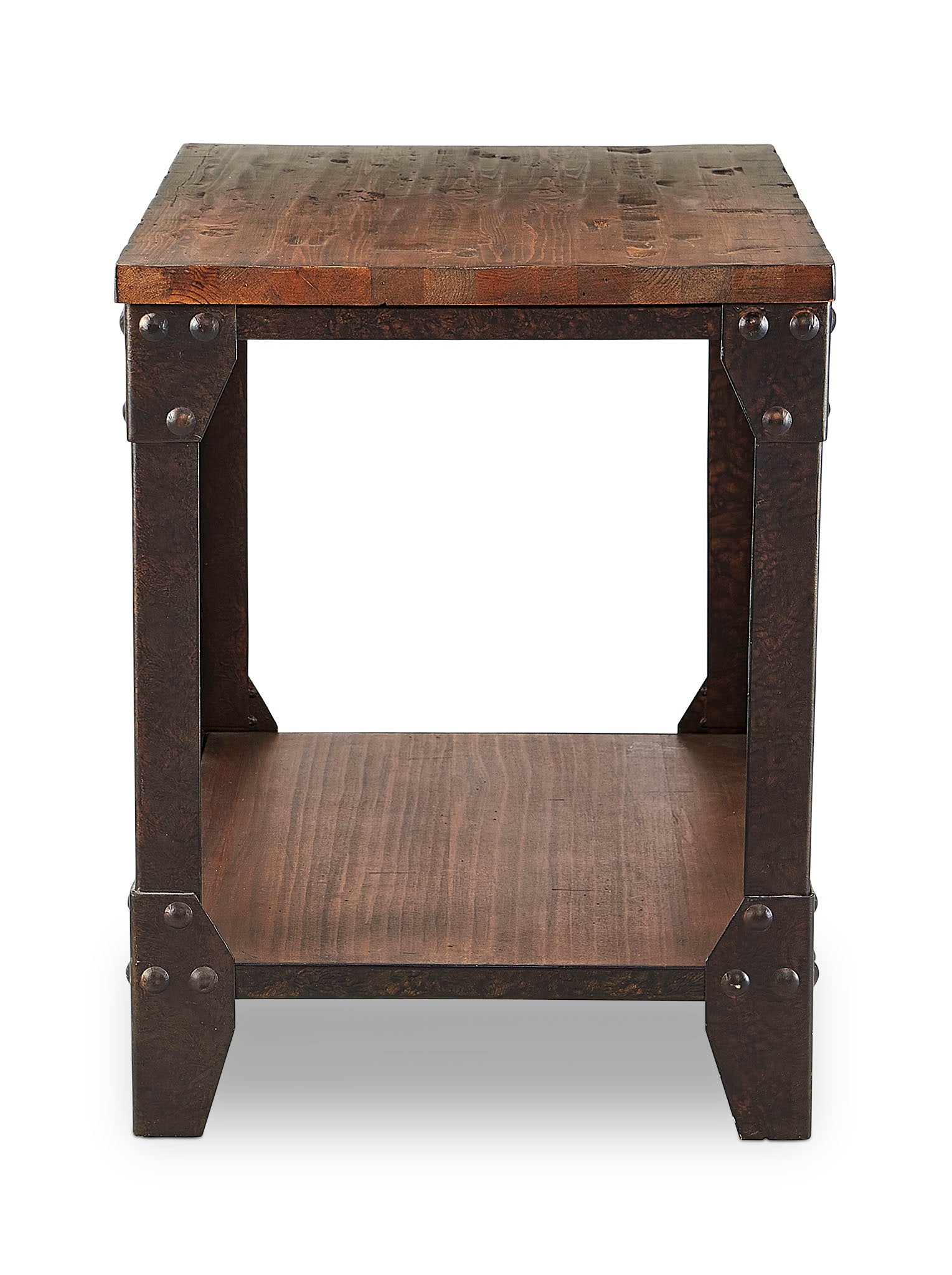 Pinebrook 18" End Table - Distressed Natural Pine