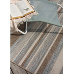 Euclid 3'11" X 5'7" Indoor/Outdoor Banded Rug - Grey Brown Area Rug