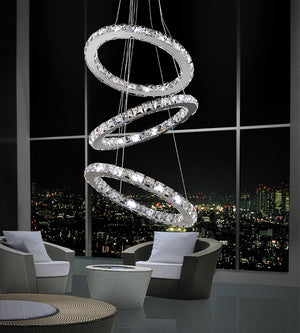 Ring Fifty Four Light Led Chandelier