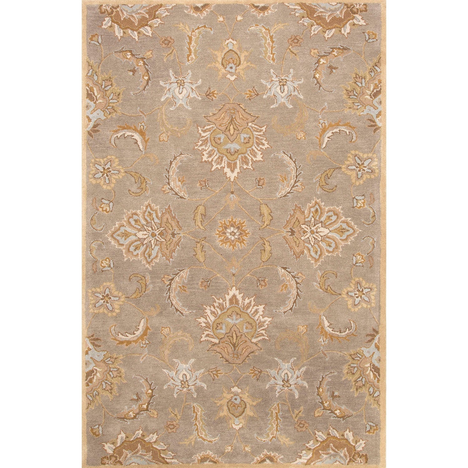 Abers 8' x 10' Oval Area Rug - Flint Grey Putty
