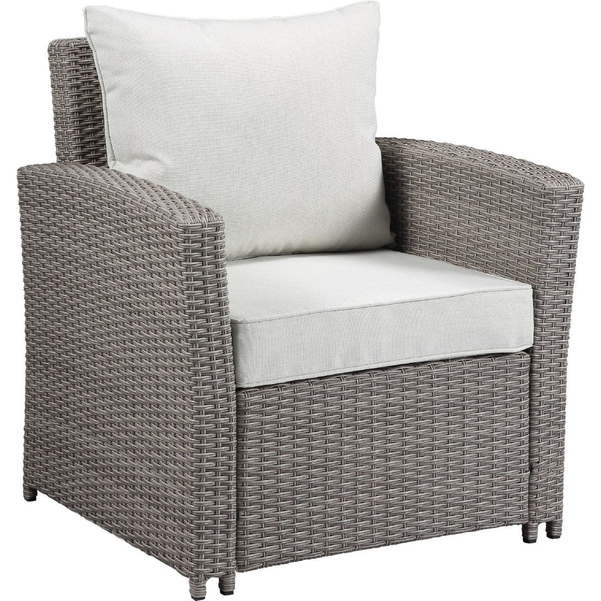 Peguis 4-Piece Outdoor Conversation Set - Grey