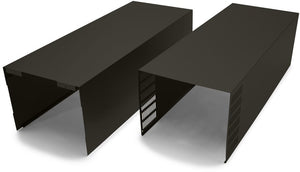 Black Stainless Steel Chimney Extension Kit for Wall-Mounted Range Hoods - EXTKIT14HBS