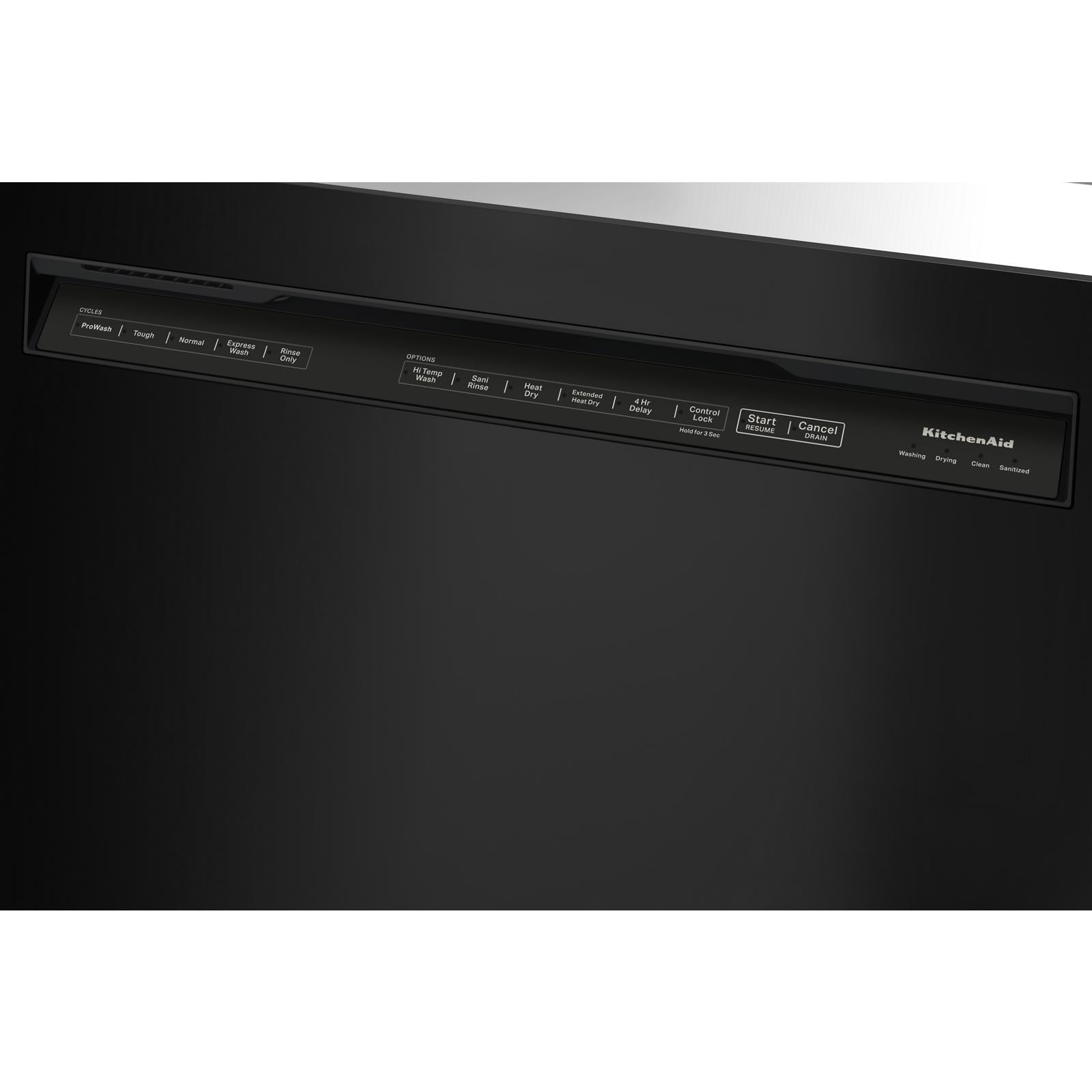 KitchenAid 24" Black Stainless with PrintShield™ Finish Dishwasher (39 dBA) - KDFE204KBS