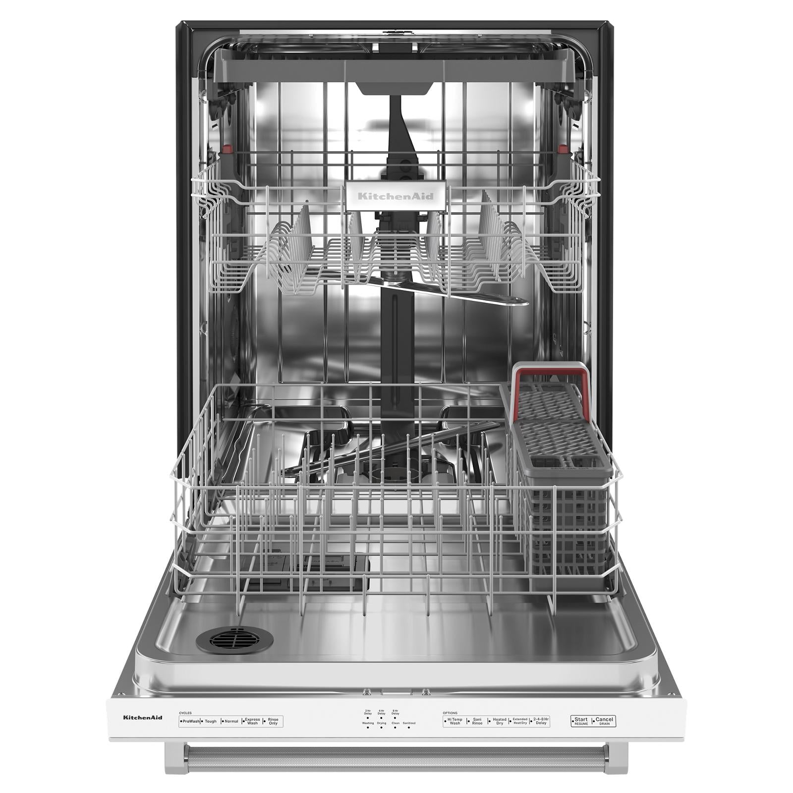 KitchenAid 24" White Dishwasher with Third Rack (39 dBA) - KDTE204KWH