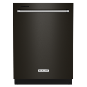 KitchenAid 24" Black Stainless Steel Dishwasher with Third Rack (39 dBA) - KDTE204KBS