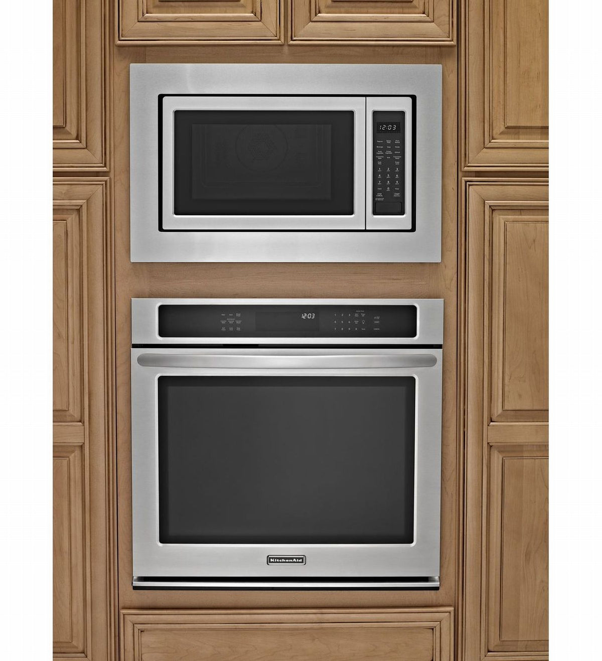 KitchenAid Stainless Steel 30" Trim Kit for 1.5 Cu.Ft. Countertop Microwave Oven with Convection Cooking - MKC2150AS