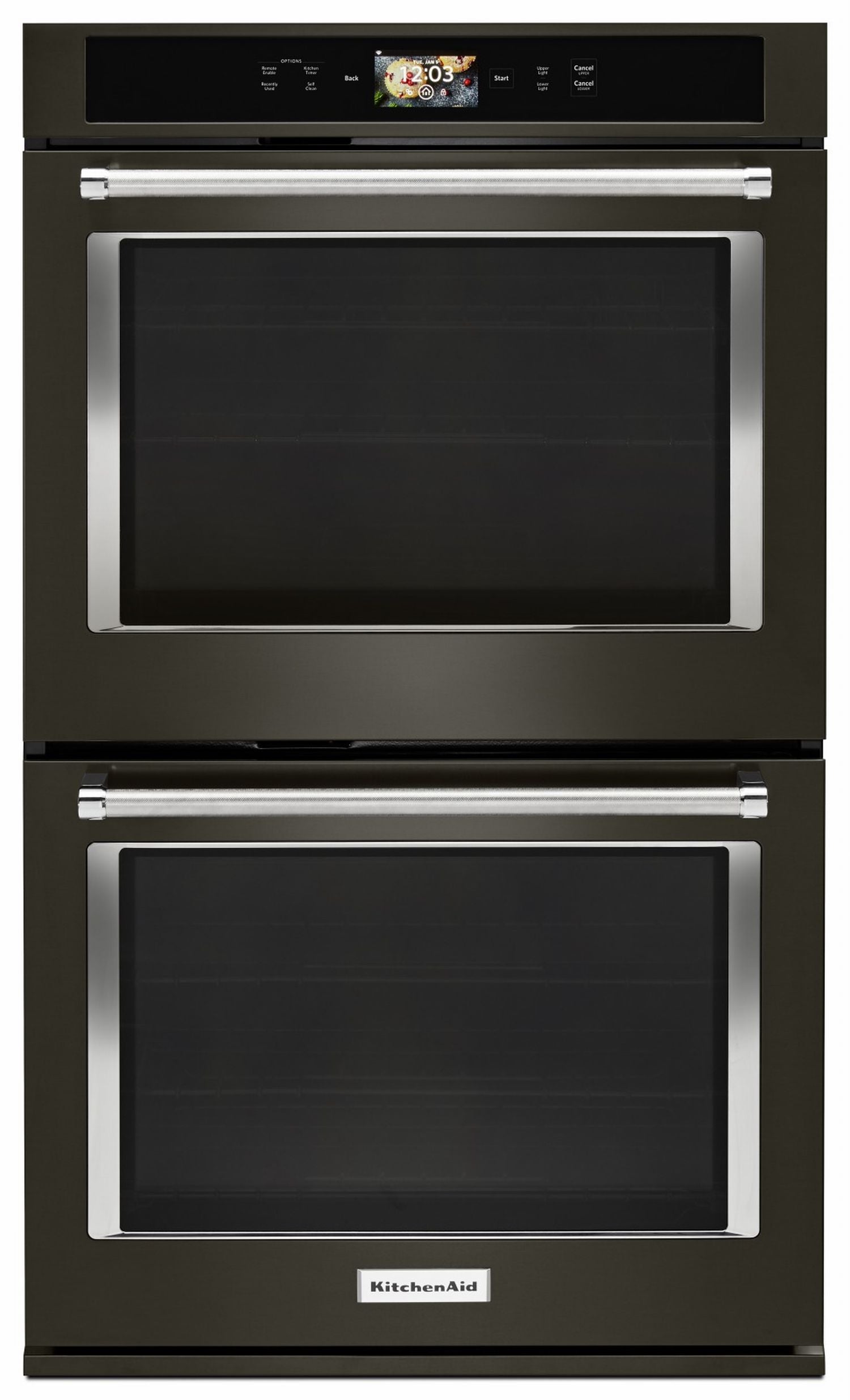 KitchenAid Black Stainless Smart Double Oven (10.0 Cu.Ft) - KODE900HBS