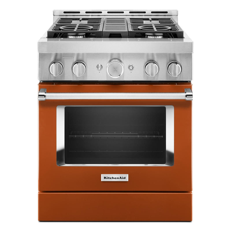KitchenAid® Scorched Orange Smart Freestanding Gas Range (4.1 Cu. Ft
