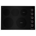 KitchenAid Black 30" Electric Cooktop - KCES550HBL