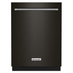 KitchenAid® Black Stainless 24" Dishwasher with Towel Bar Handle - KDTM604KBS