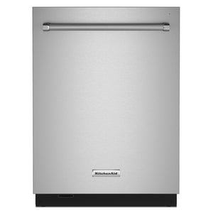 KitchenAid® PrintShield Stainless 24" Dishwasher with Towel Bar Handle - KDTM604KPS