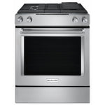 KitchenAid Stainless Steel Downdraft Dual Fuel Range (6.4 Cu.Ft.) - KSDG950ESS