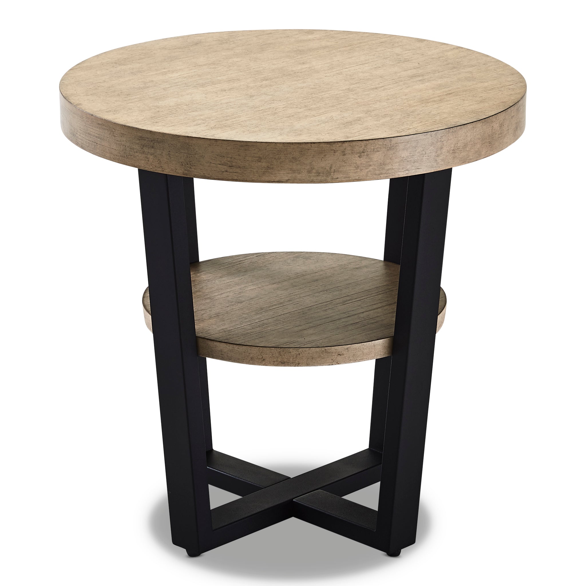 Pescara End Table - Antique Birch