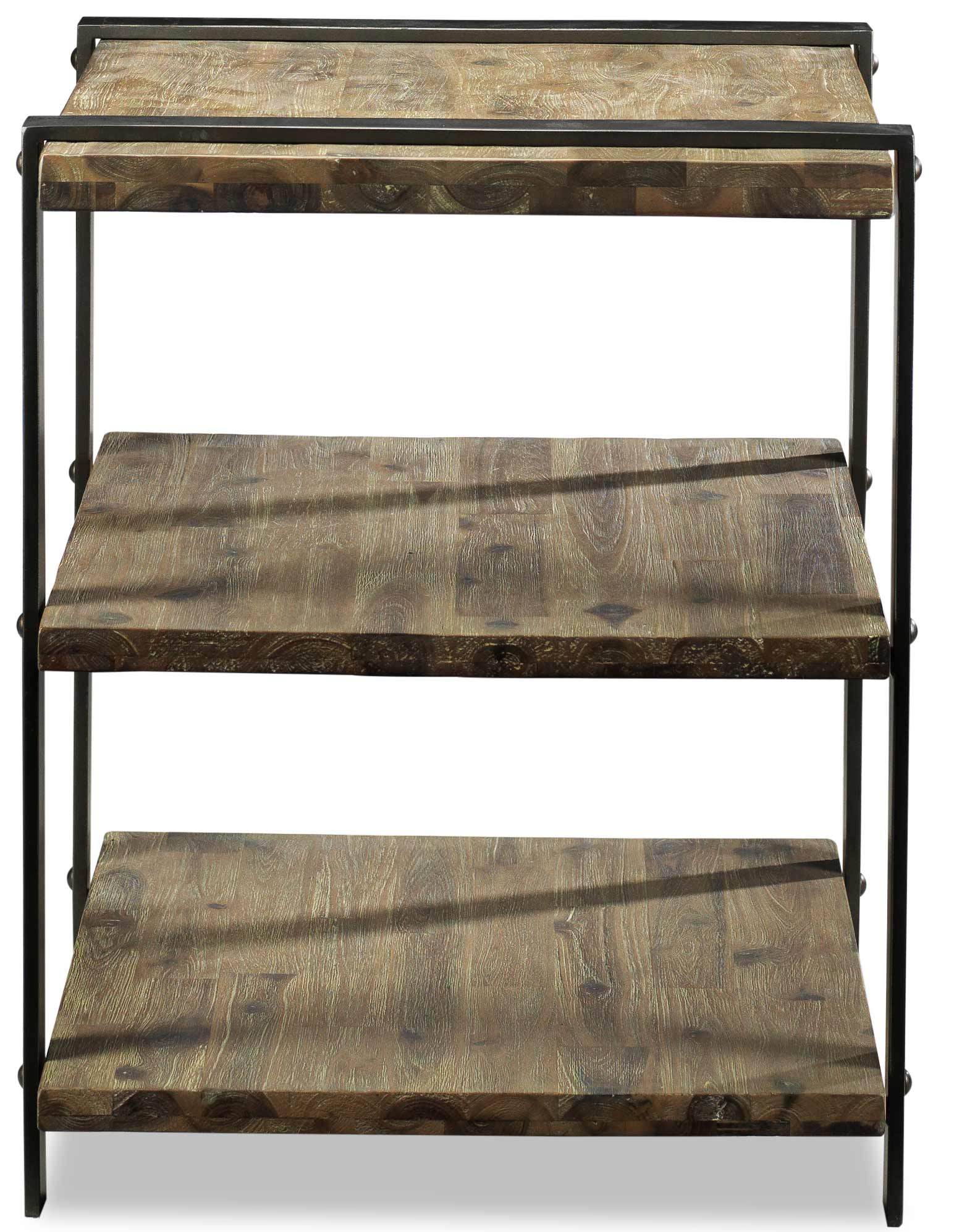 Hamlin End Table - Weathered Acacia