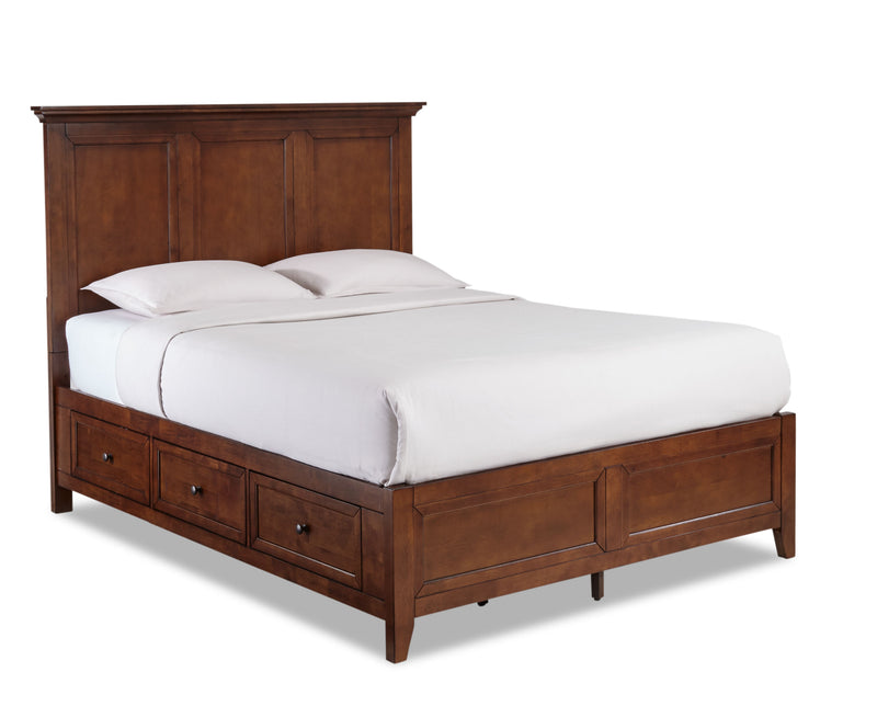 San Mateo 6-Piece King Storage Bedroom Package - Tuscan | Leon's