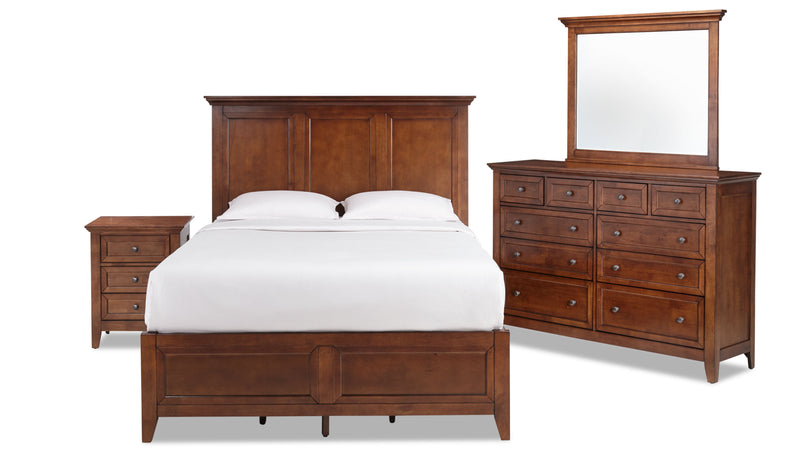 San Mateo 6-Piece King Storage Bedroom Package - Tuscan | Leon's