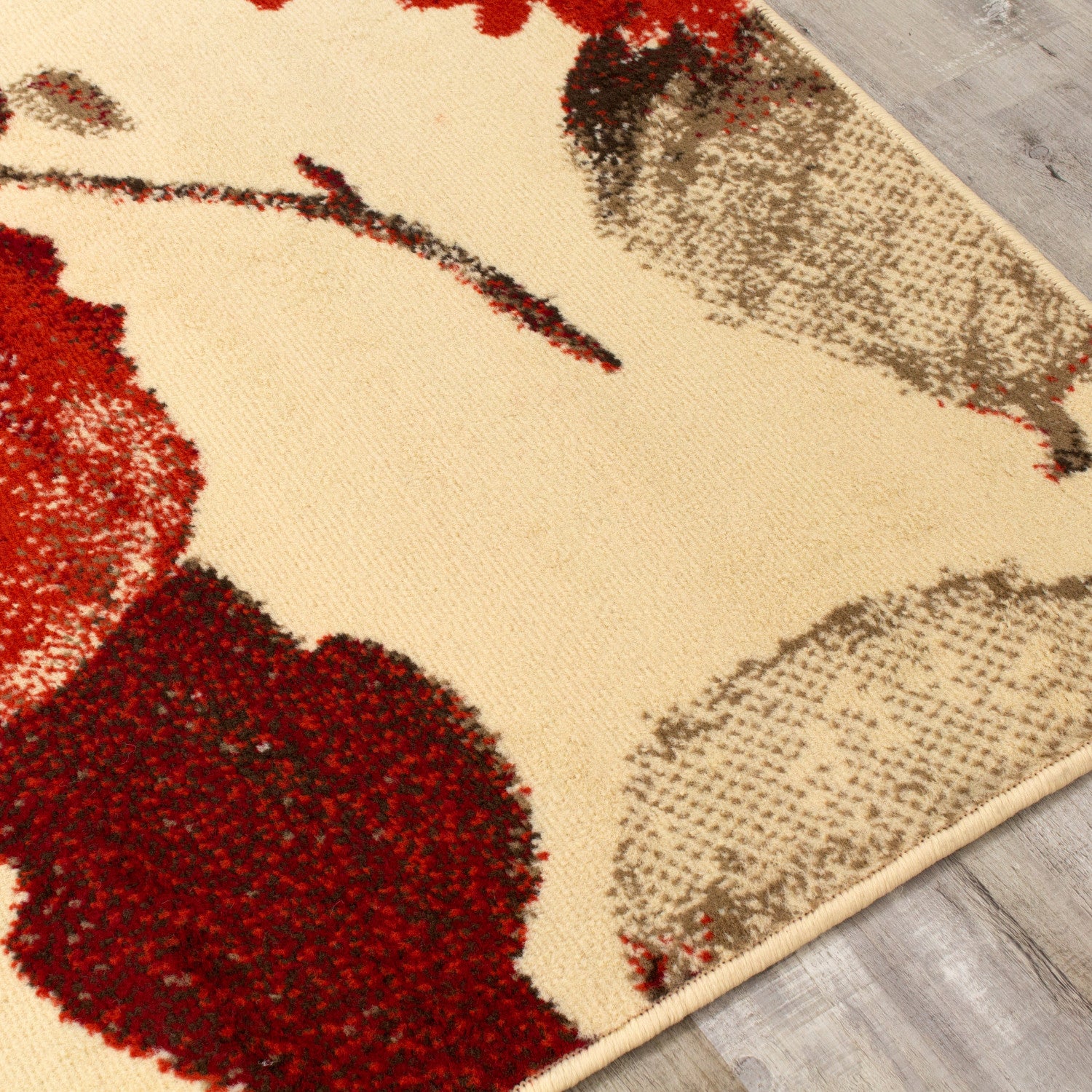 Fiona 5'3" X 7'4" Vintage Rug - Cream Red Area Rug