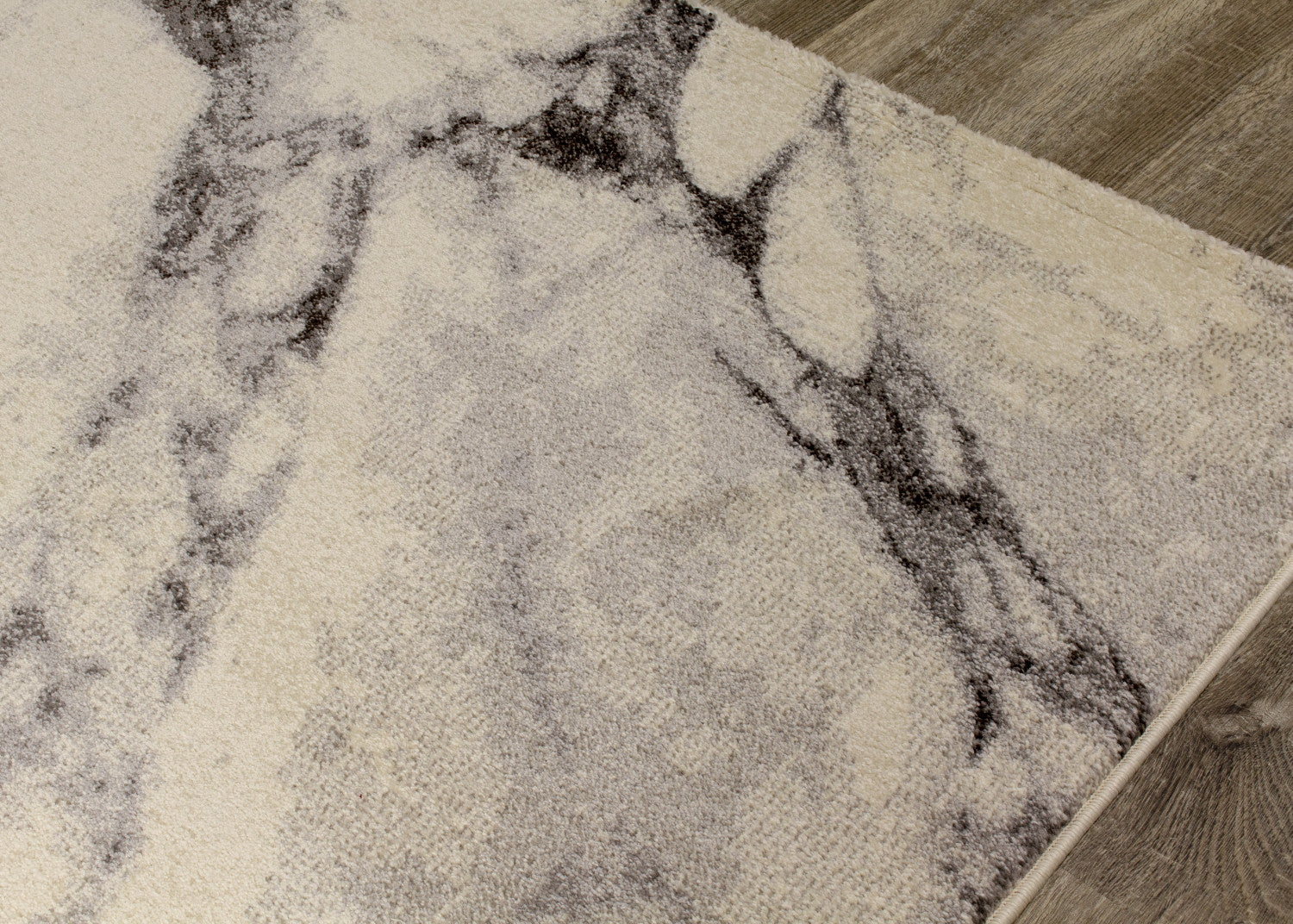 Mirza 7'10" X 10'10" Marble Profile Rug - Cream Grey Area Rug