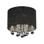 Water Drop - I 4 Light Flush Mount - Chrome