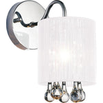 Water Drop 1 Light Bathroom Lighting - Chrome