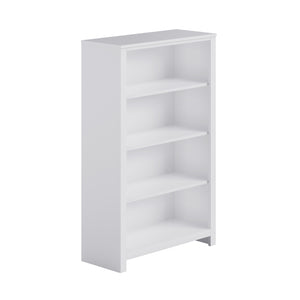 Aspen White 48" Bookcase - White