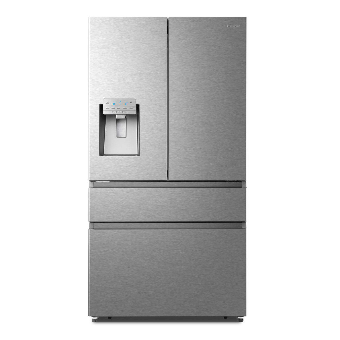 Hisense Titanium Counter Depth French Door Fridge (19.1 Cu.Ft.) - RF200D4CSE