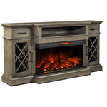 Hamilton 70" Fireplace TV Stand - Weathered Grey