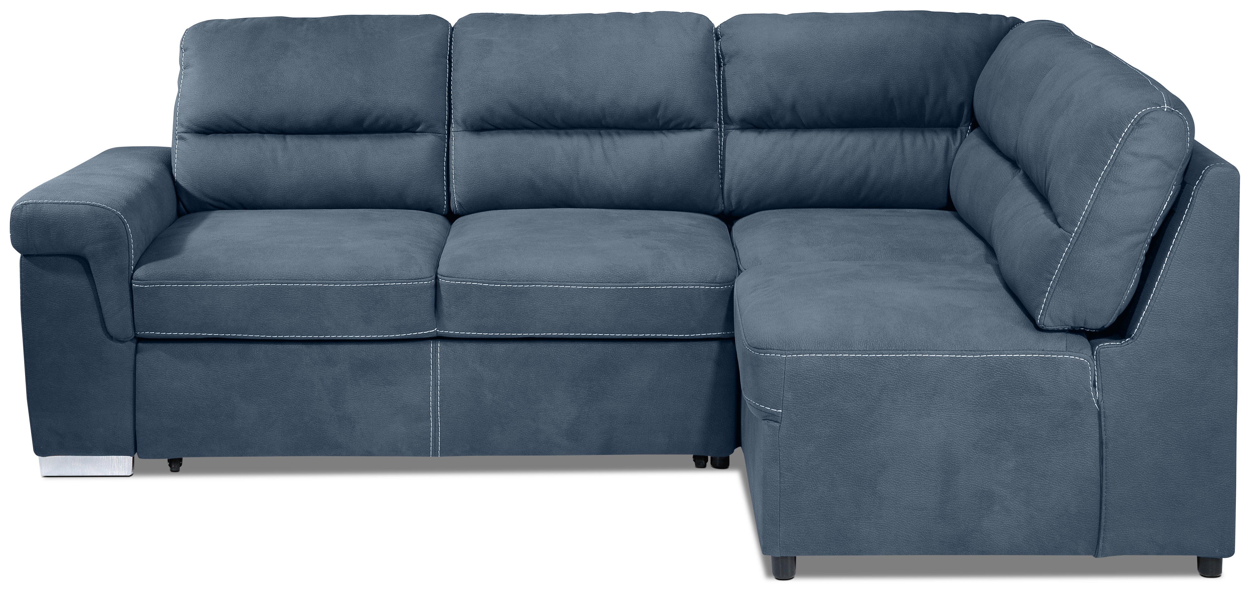 Simone 3-Piece Sectional with Left-Facing Pop-Up Bed - Blue