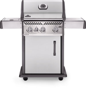 NAPOLEON ROGUE 425 STAINLESS STEEL NATURAL GAS BBQ WITH SIDE BURNER - R425SBNSS