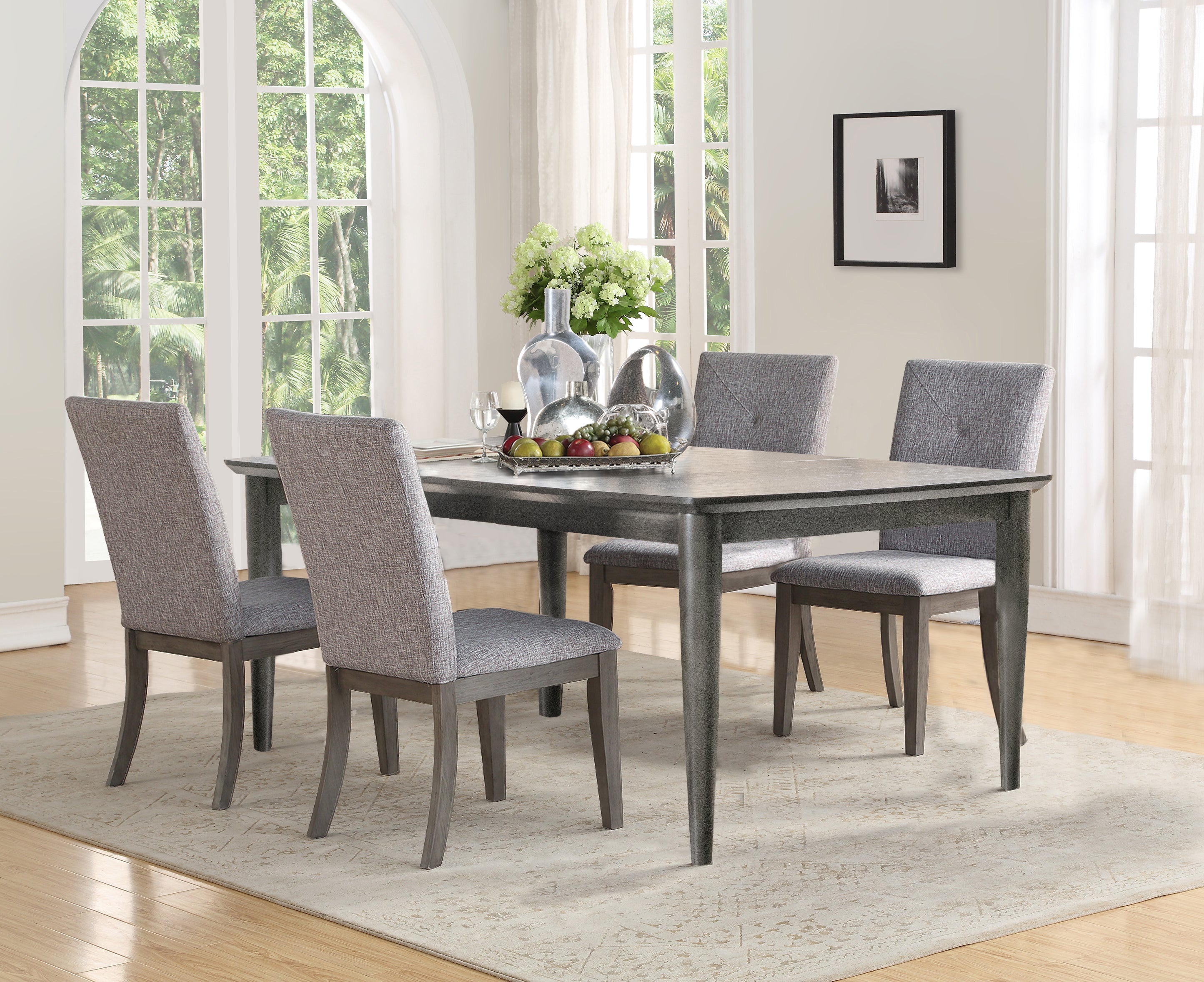 Roux 5-Piece Dining Set - Grey