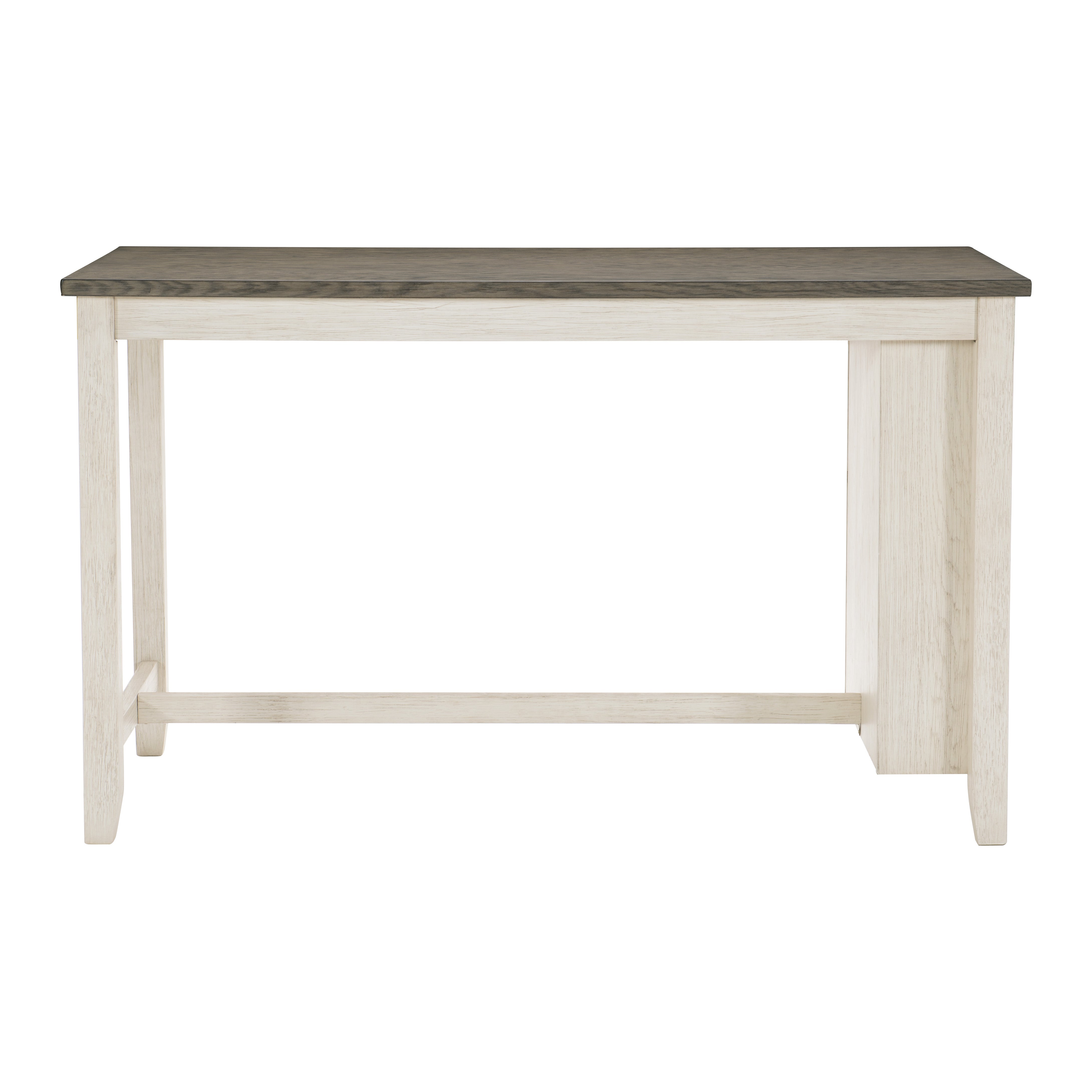 Timbre Counter Height Table - Antique White and Brown
