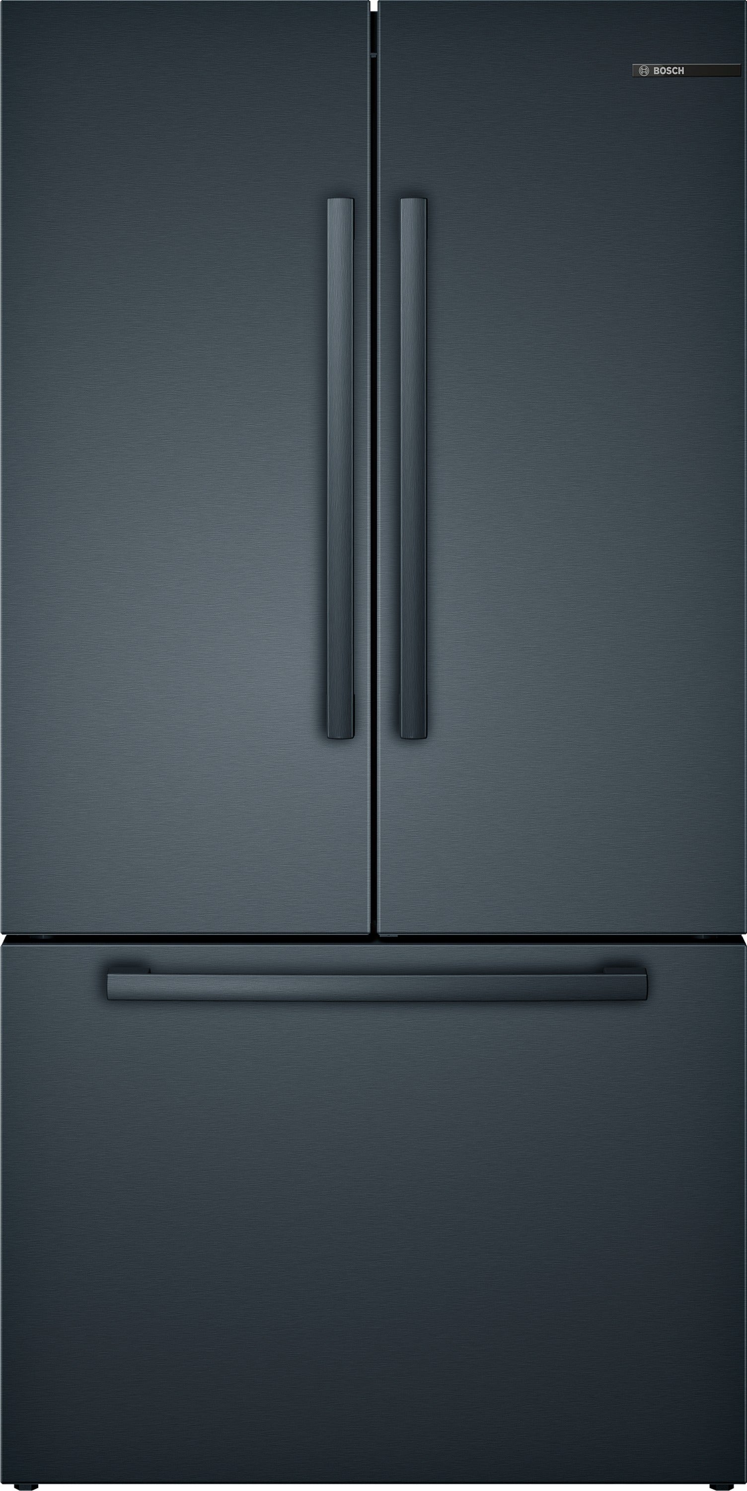 Bosch 800 Series 36" 20.8 Cu. Ft. Black Stainless Steel Counter-Depth French Door Refrigerator - B36CT80SNB