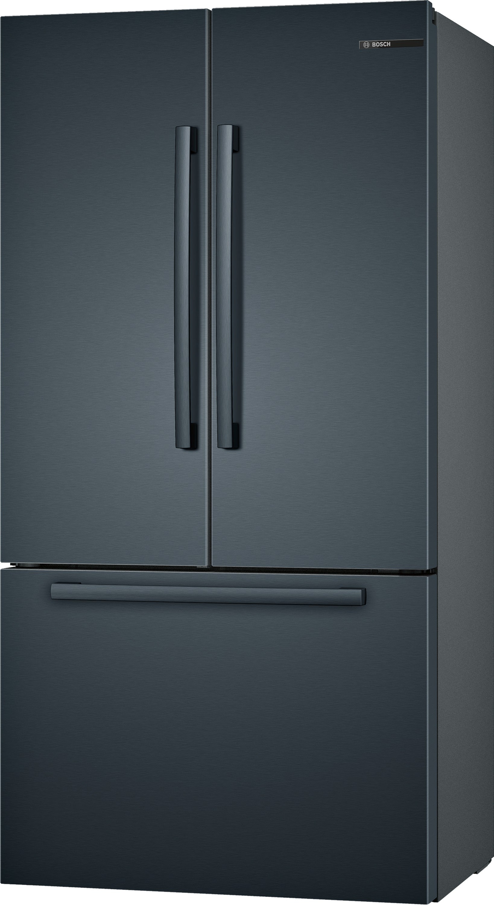 Bosch 800 Series 36" 20.8 Cu. Ft. Black Stainless Steel Counter-Depth French Door Refrigerator - B36CT80SNB