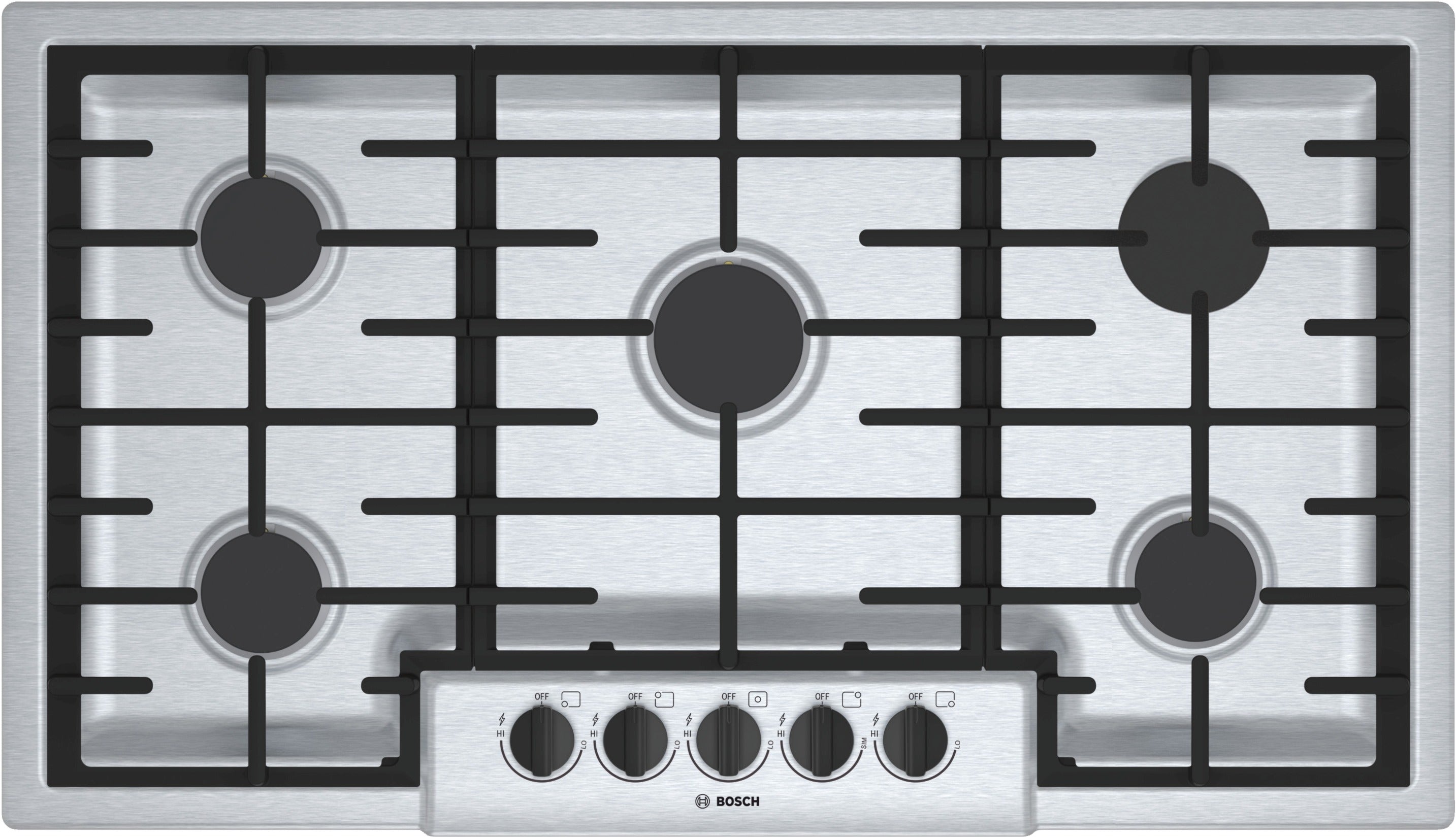Bosch Stainless Steel 500 Series 36-Inch Gas Cooktop - NGM5656UC