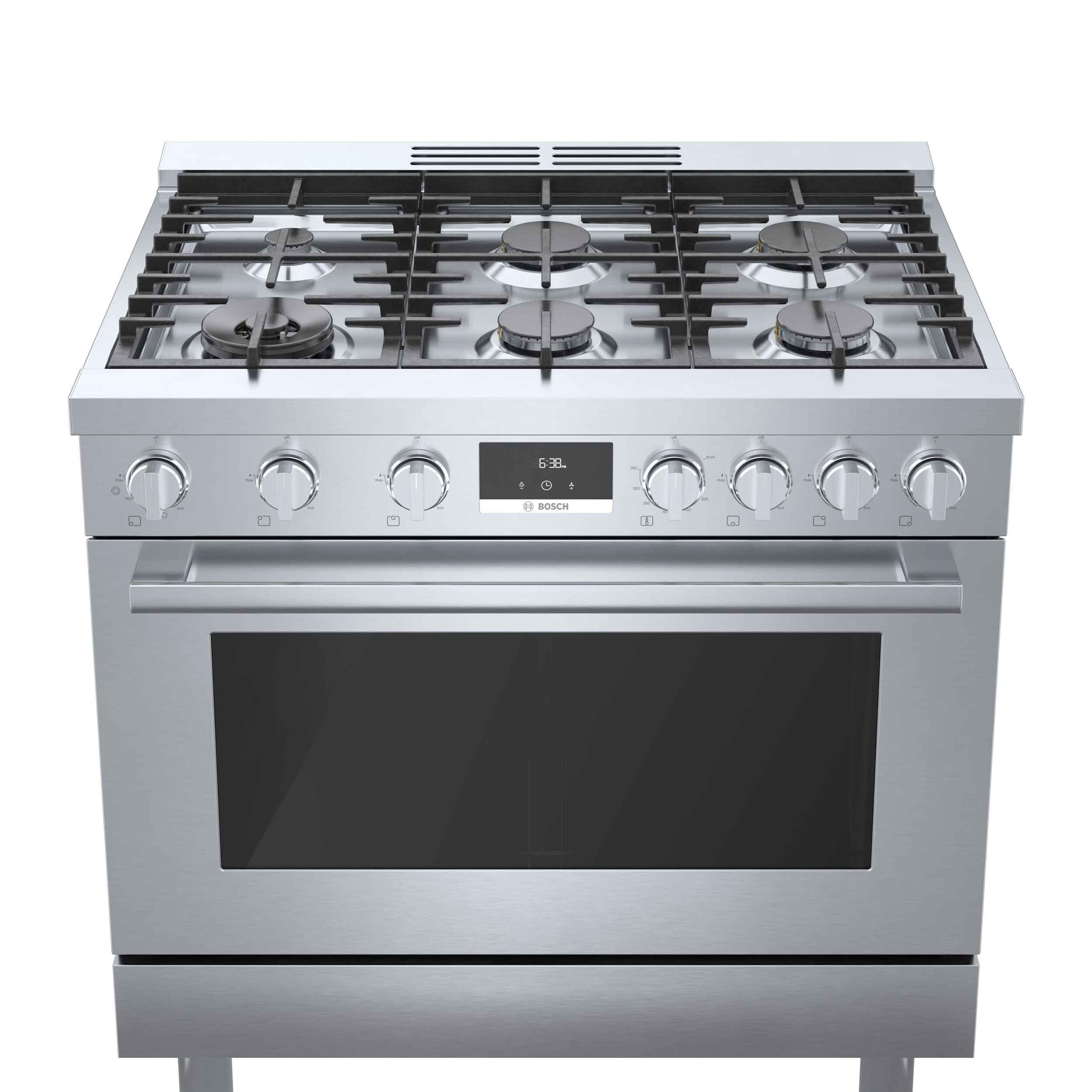 Bosch 36" Industrial Style Gas Range Stainless Steel - HGS8655UC