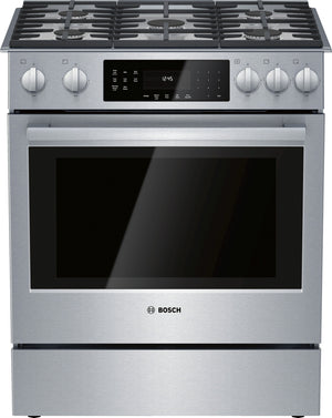 Bosch 30" Stainless Steel Full Gas Slide-In Range - HGI8056UC