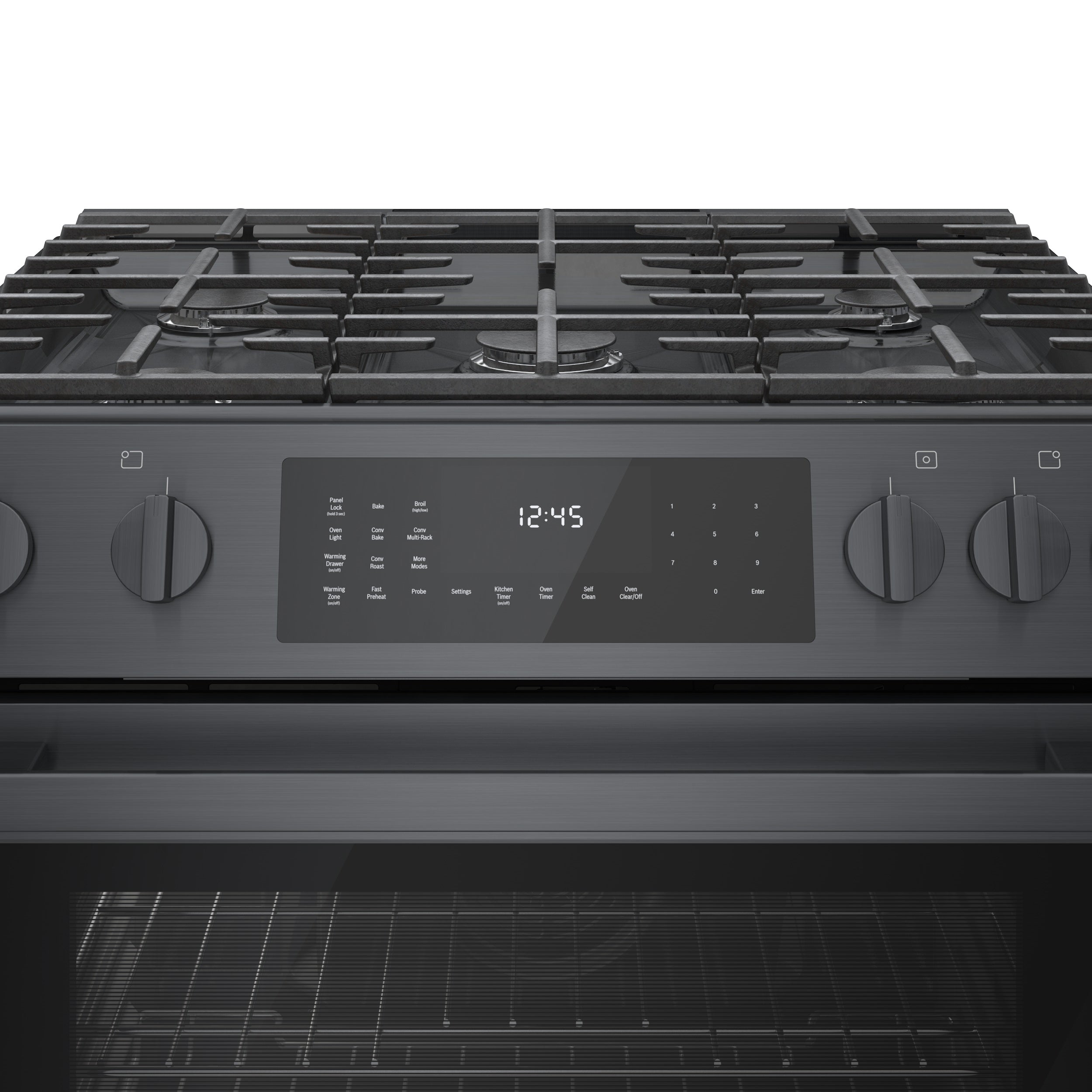 Bosch 30" Black Stainless Steel Full Gas Slide-In Range - HGI8046UC