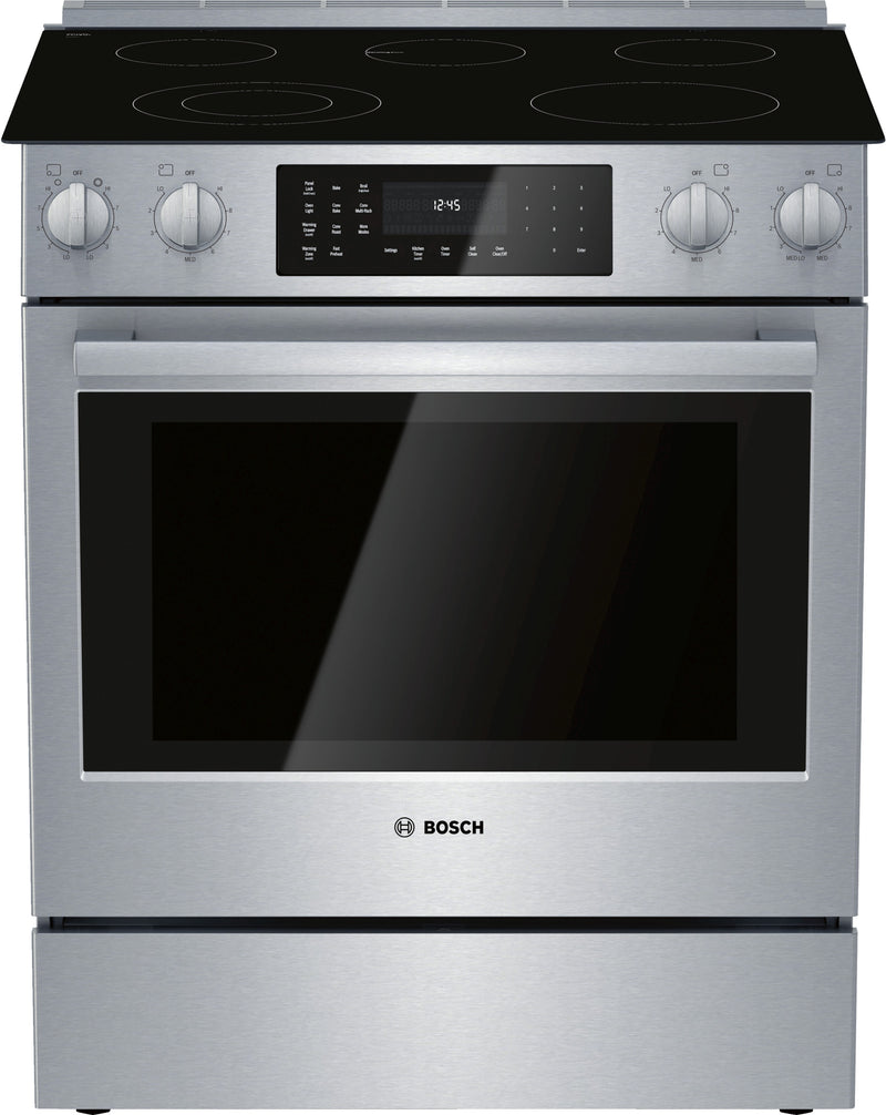 Bosch 30" Stainless Steel Electric Slidein Range HEI8056C Leon's