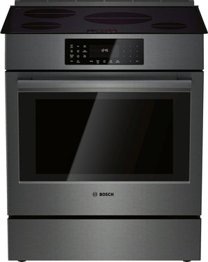 Bosch 30" Black Stainless Steel Induction Slide-In Range - HII8046C