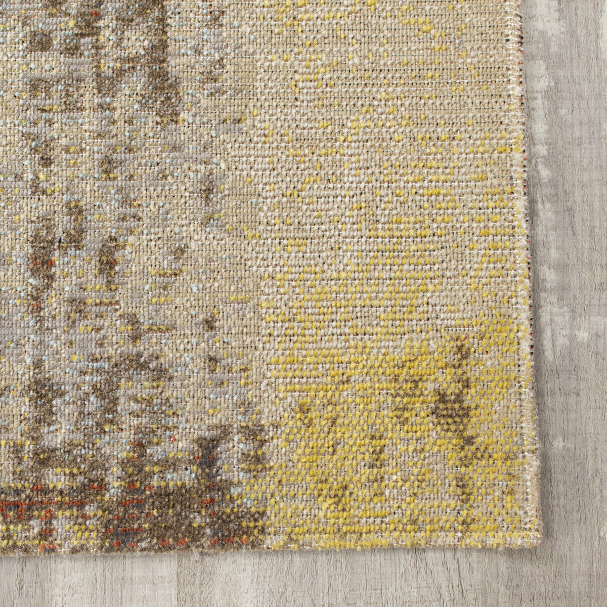 Zara 7'10" X 10'6" Indoor/Outdoor Superimposed Triangles Rug - Black Yellow Area Rug