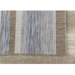 Euclid 3'11" X 5'7" Indoor/Outdoor Banded Rug - Grey Brown Area Rug