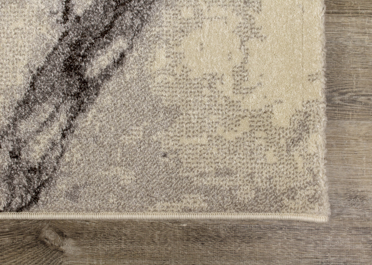 Mirza 7'10" X 10'10" Marble Profile Rug - Cream Grey Area Rug