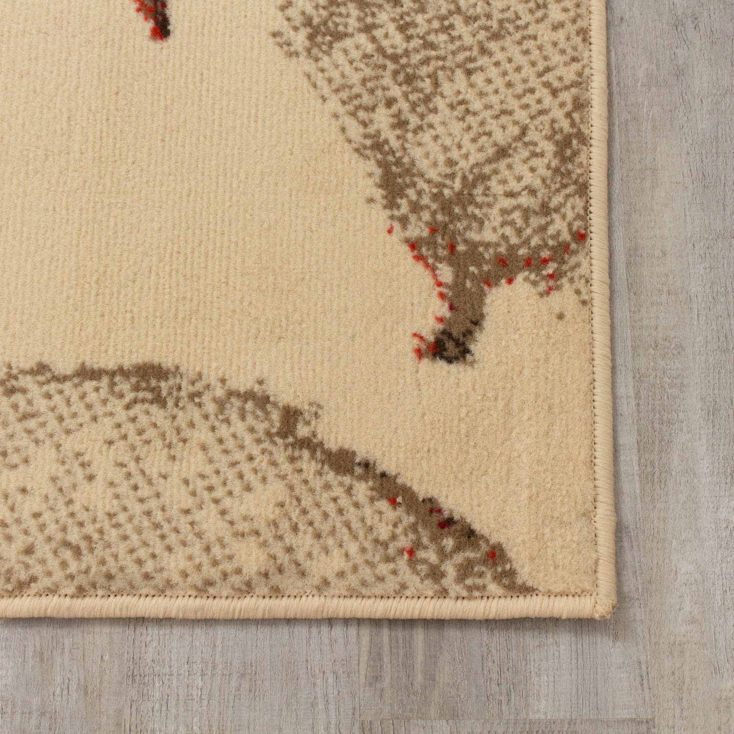 Fiona 5'3" X 7'4" Vintage Rug - Cream Red Area Rug