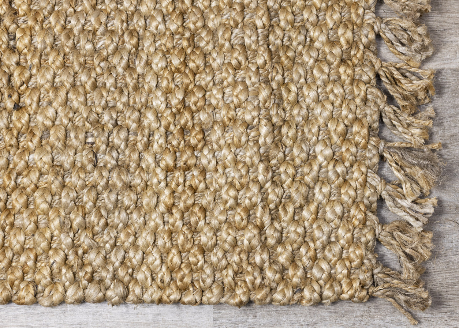 Jute 5'3" X 7'7" Braided Rug - Beige Area Rug