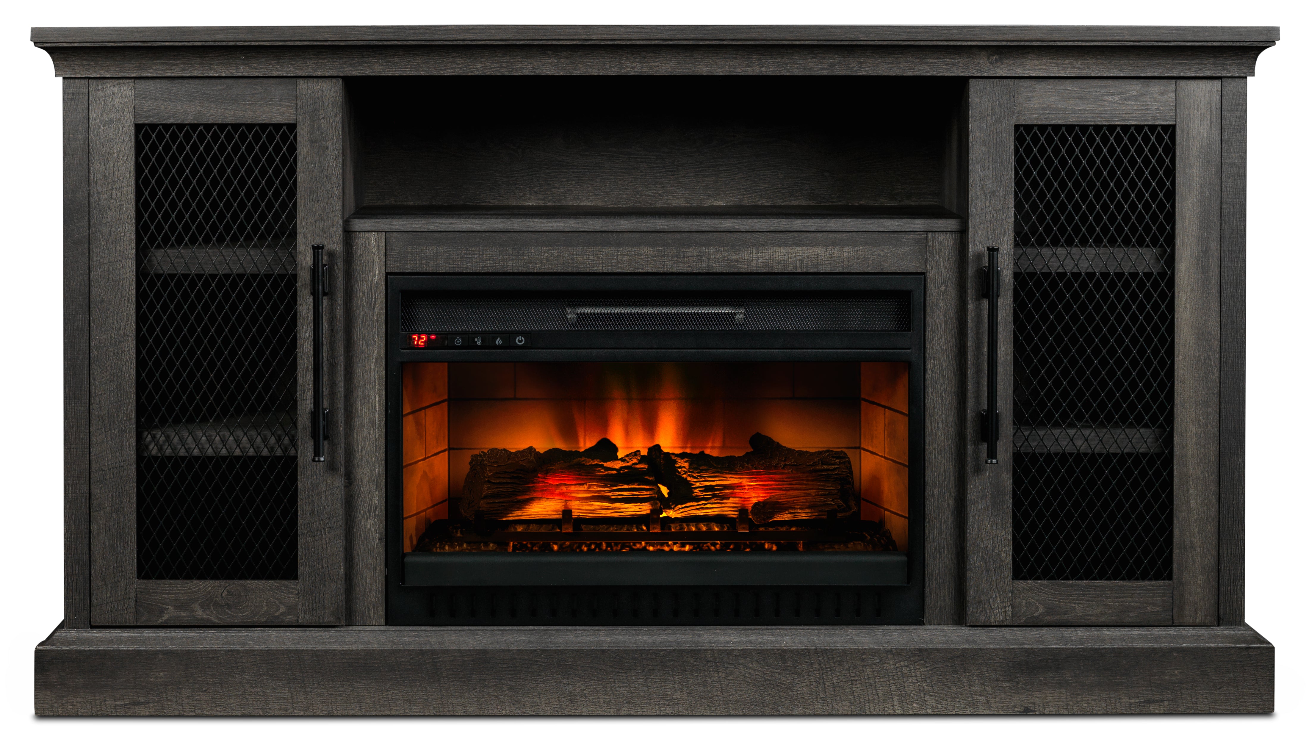 Millbrook 59.75" Fireplace TV Stand - Fawn Aged Oak