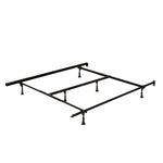 Deluxe 6-Leg Full/Queen/King Bed Frame on Glides