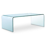 Flow 43.5" Coffee Table - Glass